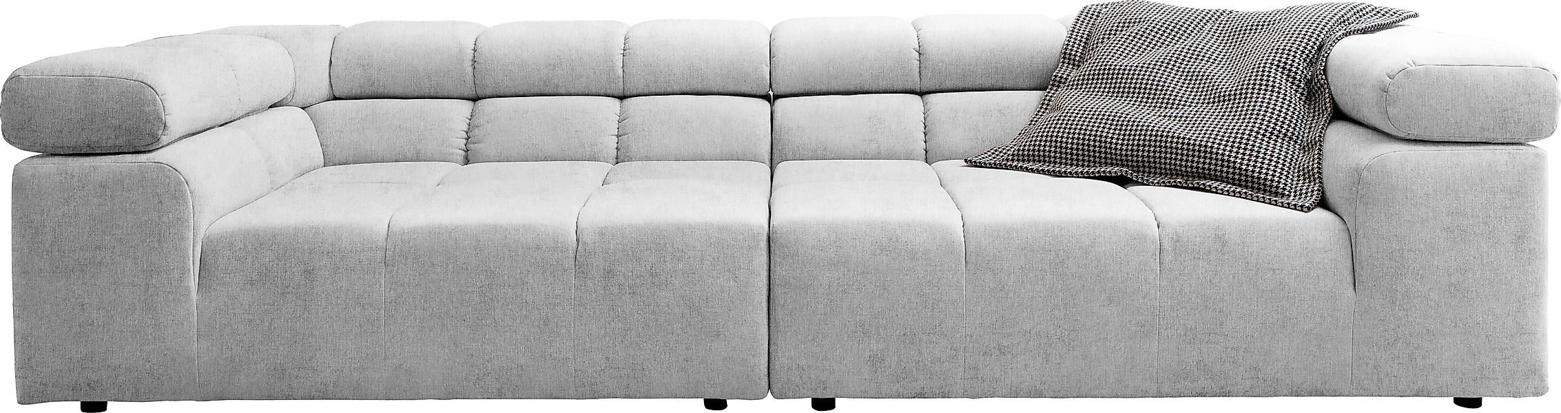 INOSIGN Big-Sofa "Ancona B/T/H: 290/110/70 cm" auffällige Steppung, inkl. 2 günstig online kaufen