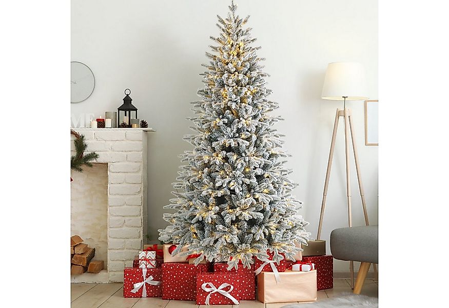 Sinaopus Künstlicher Weihnachtsbaum mit Schnee, Tannenbaum künstlich, mit L günstig online kaufen