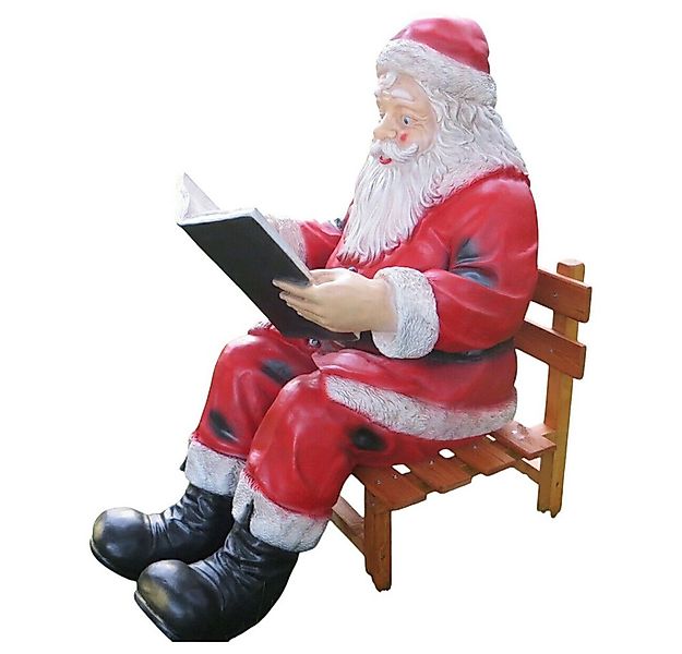 DEKO VERTRIEB BAYERN Weihnachtsmann XXL Weihnachtsmann mit Buch+Holzstuhl l günstig online kaufen