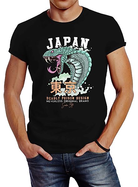 Neverless Print-Shirt Neverless® Herren T-Shirt Japan günstig online kaufen