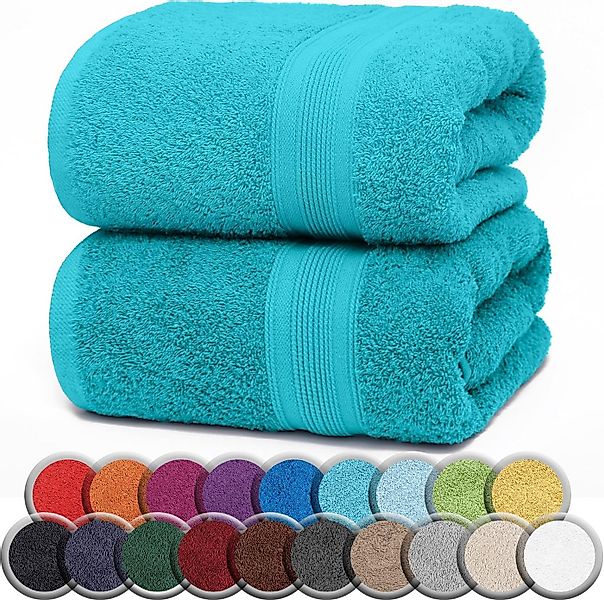 NatureMark Saunatuch Frottier Saunatücher 80x200cm, 100% Baumwolle (2-St), günstig online kaufen