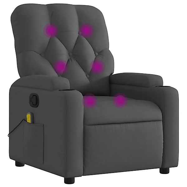vidaXL Massage-Relaxsessel Stoff Dunkelgrau 3206065 günstig online kaufen