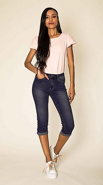 Nina Carter Caprihose Capri Jeans Stretch Skinny 3/4 Kurze Weich (1-tlg) P günstig online kaufen