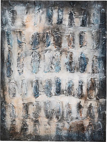Kare Design Leinwandbild "Leinwandbild Shadows Grau 90x120cm" günstig online kaufen