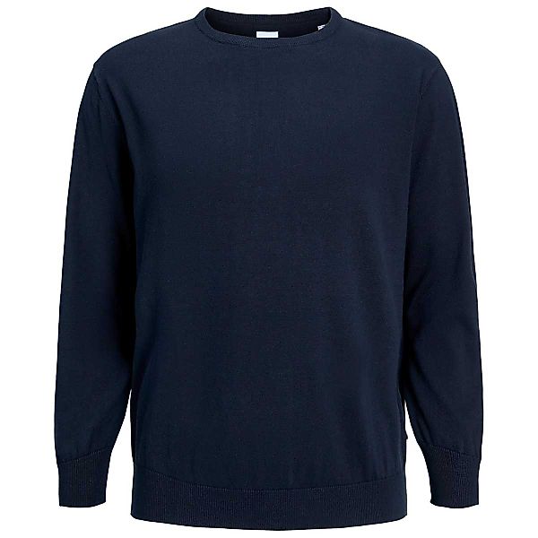 Jack&Jones Feinstrickpullover mit Rundhalsausschnitt Farbe blau Größe: 5XL günstig online kaufen