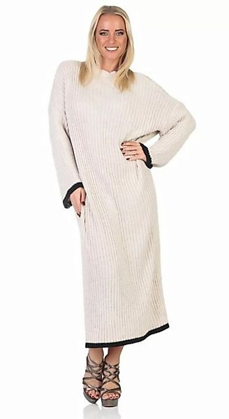 Mississhop Strickkleid Strickkleid Kleid gestrickt lang M.383 (1-tlg) günstig online kaufen