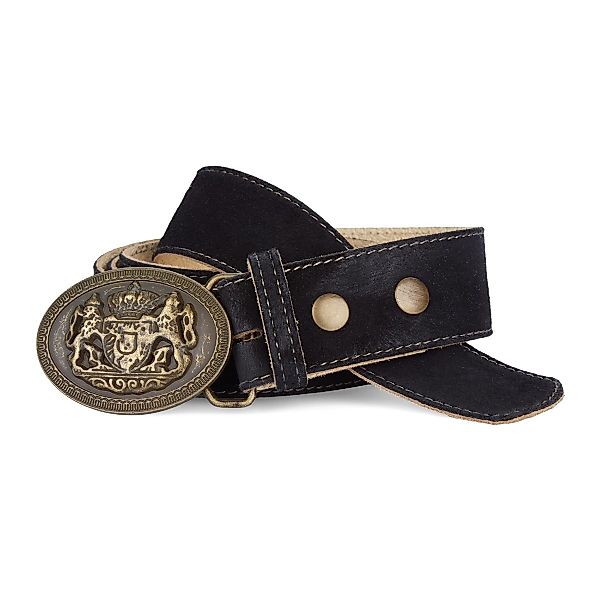 Maddox Trachtengürtel aus Leder, Überlänge Farbe schwarz Größe: 120 günstig online kaufen