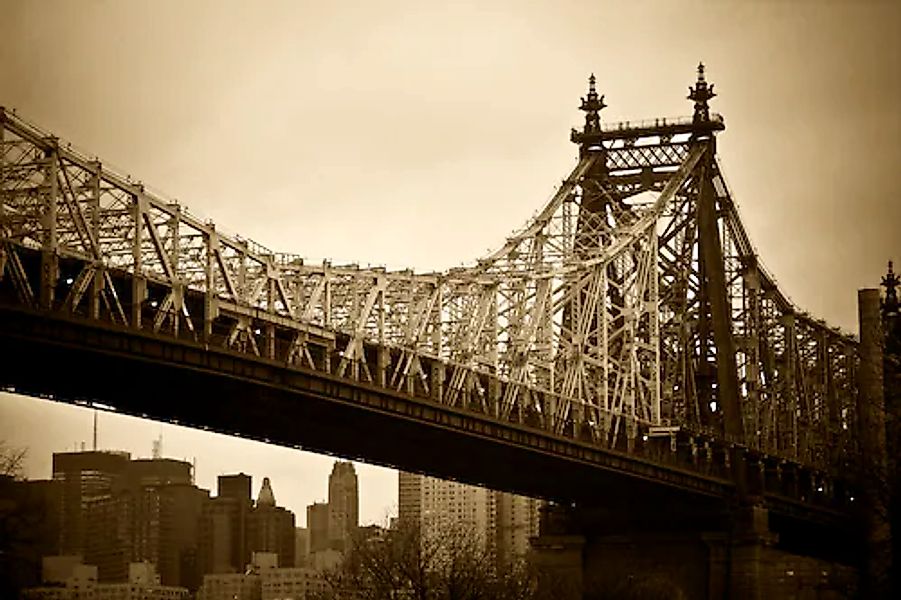 Papermoon Fototapete »New York Bridge« glatt günstig online kaufen