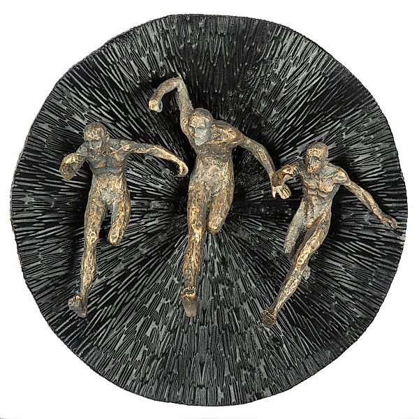 GILDE Wanddekoobjekt "Wandobjekt Runners schwarz H. 13 cm" günstig online kaufen