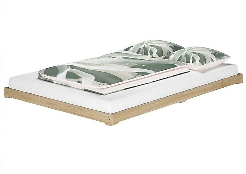 ERST-HOLZ Bett Loftbett Futon Massivholz Niedrig Esche Geölt 120 x 200, Esc günstig online kaufen