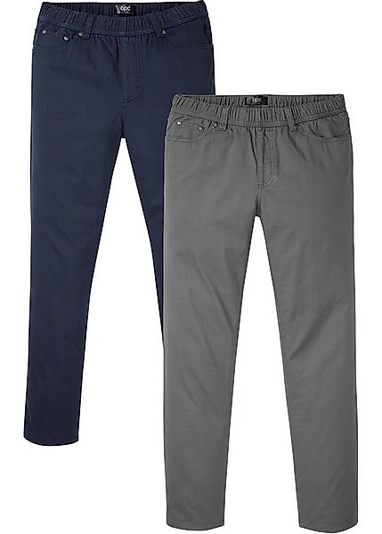 bonprix Schlupfhose (Packung, 2-tlg., 2) aus Baumwolle, Regular Fit, mit Ko günstig online kaufen