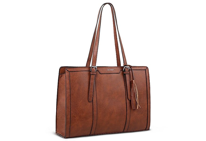TAN.TOMI Handtasche Große Business Handtasche Damen Leder Schultertasche Ar günstig online kaufen