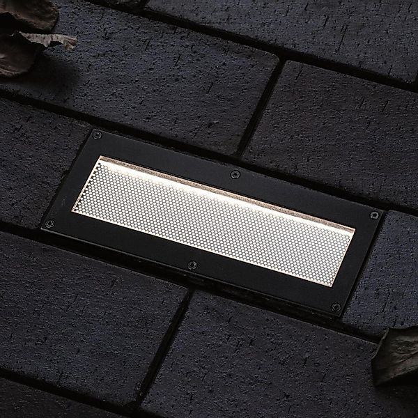 LED Solar Bodeneinbauleuchte Domenic in Schwarz 0,1W 1lm IP67 200mm günstig online kaufen