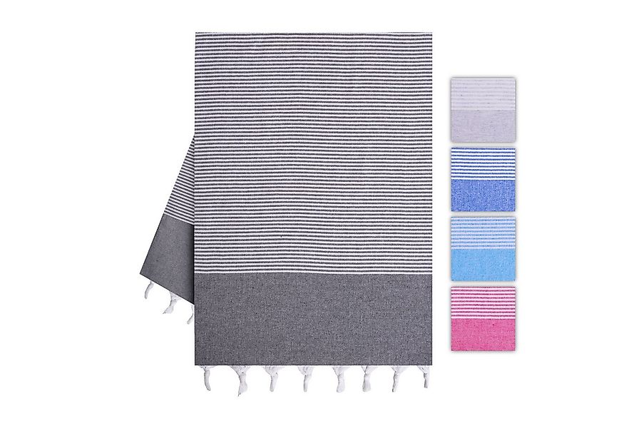 herémood Hamamtuch Luxuriöses Saunatuch, großes Strandtuch, 90x170 cm, vorg günstig online kaufen