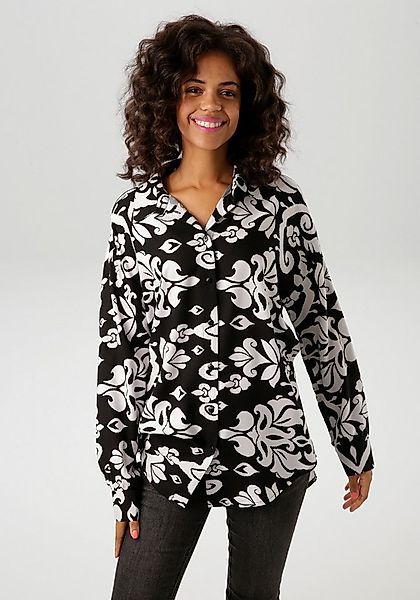 Aniston CASUAL Hemdbluse mit fantasievollem, großflächigen Druck günstig online kaufen