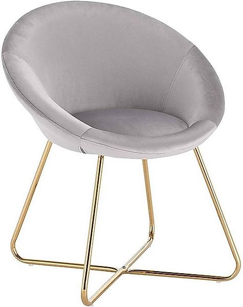 Woltu Polsterstuhl (1 St), Esszimmer Stuhl, goldene Metallbeine günstig online kaufen