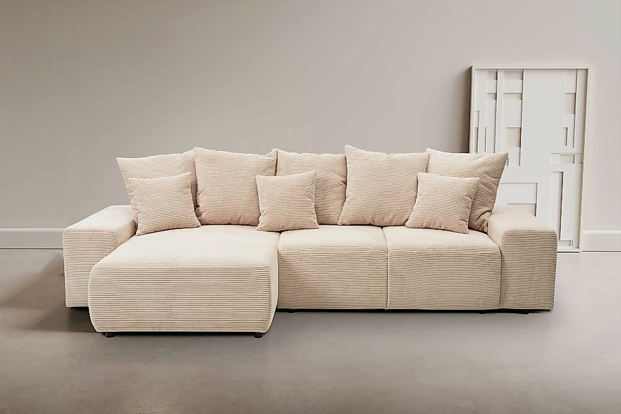 WERK2 Ecksofa "Riwa, modernes Sofa zum Kuscheln und Entspannen, Breite 300c günstig online kaufen