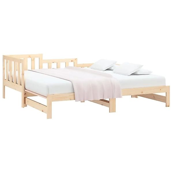 vidaXL Tagesbett Ausziehbar 2x 90x190 cm Massivholz Kiefer 820746 günstig online kaufen