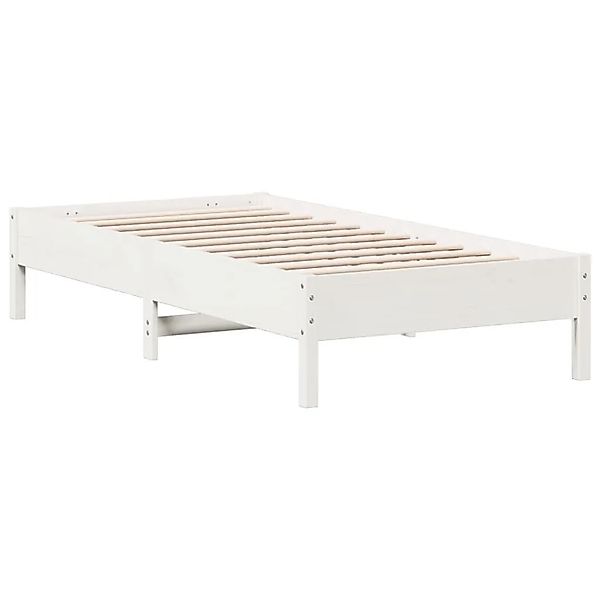 vidaXL Massivholzbett ohne Matratze Weiß 90x190 cm Kiefernholz 842727 günstig online kaufen