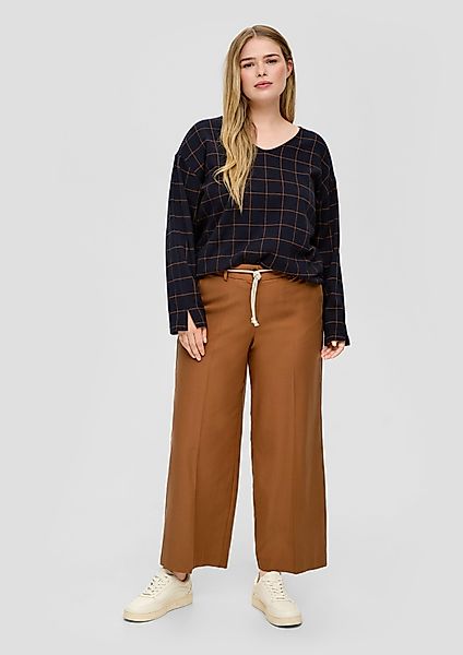 TRIANGLE Stoffhose Regular: Twill-Hose aus Viskosemix günstig online kaufen
