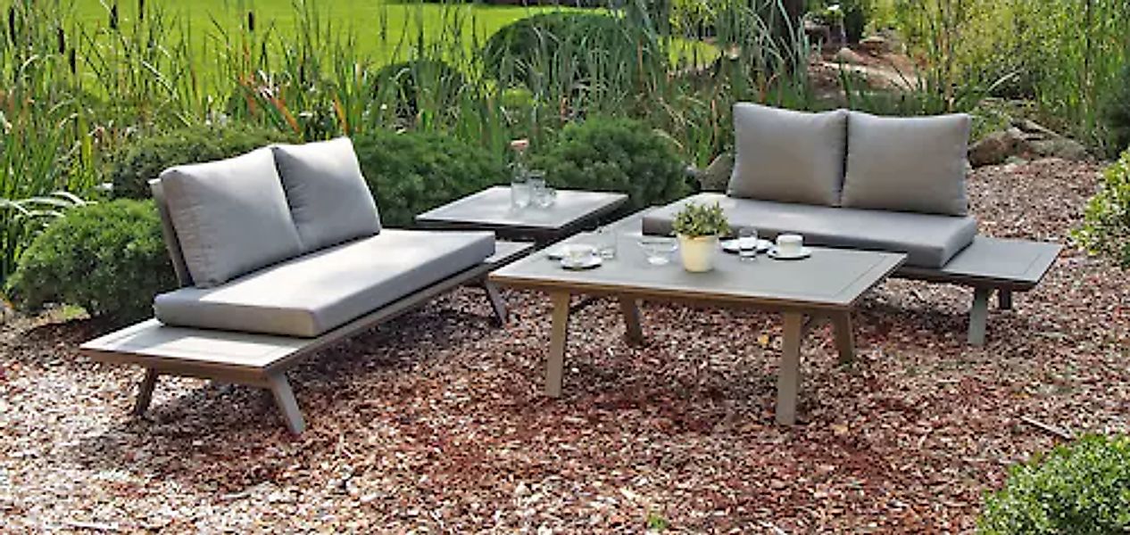 Garden Pleasure Garten-Essgruppe »CELIA« 7 Stk. tlg. mit bequemer Polsterun günstig online kaufen