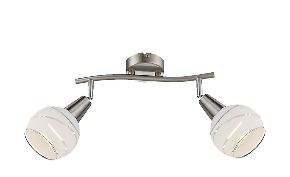 Globo Lighting Deckenstrahler  2-flammig  Glas weis/transparent   ¦ weiß ¦ günstig online kaufen