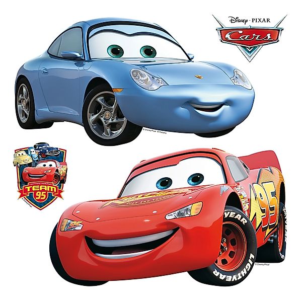 Disney Wandtattoo Cars Blau und Rot 30 x 30 cm 600219 günstig online kaufen