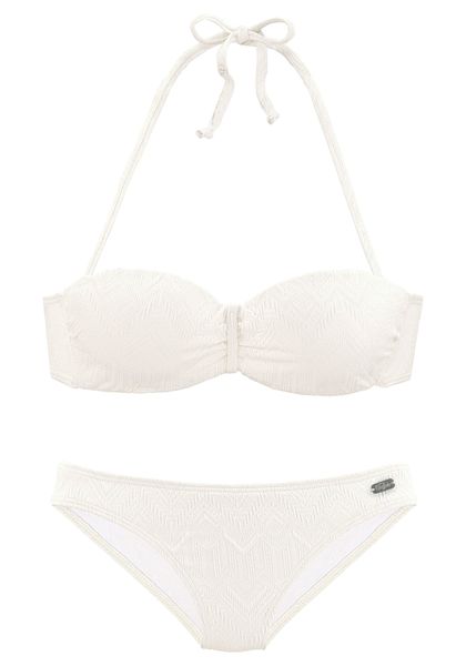 Buffalo Bügel-Bandeau-Bikini "Romance" aus Strukturware günstig online kaufen