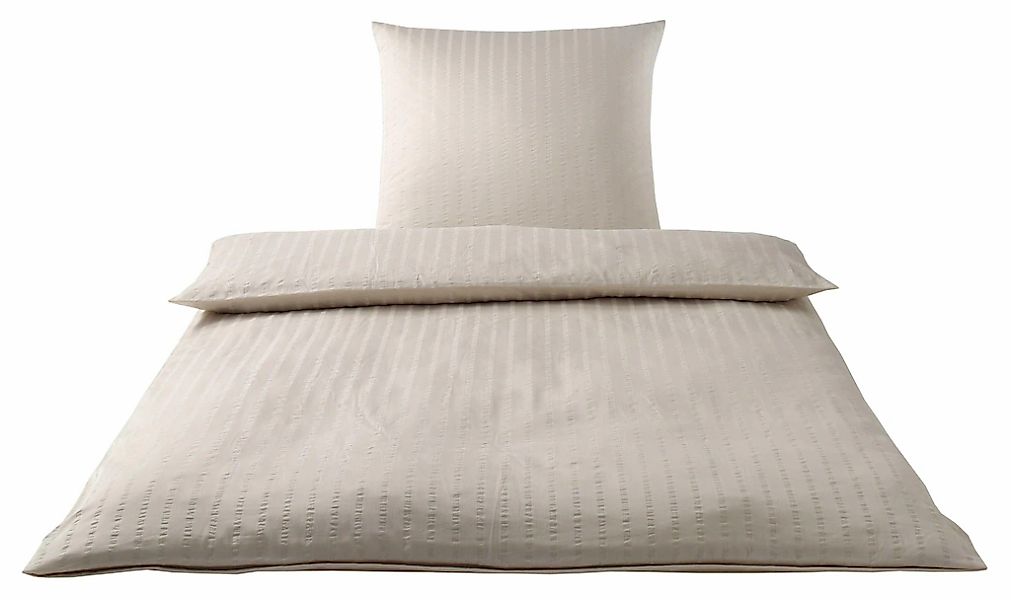 Elegante Bettwäsche "Chelsea" 2 Stk. tlg. gewebter Seersucker günstig online kaufen