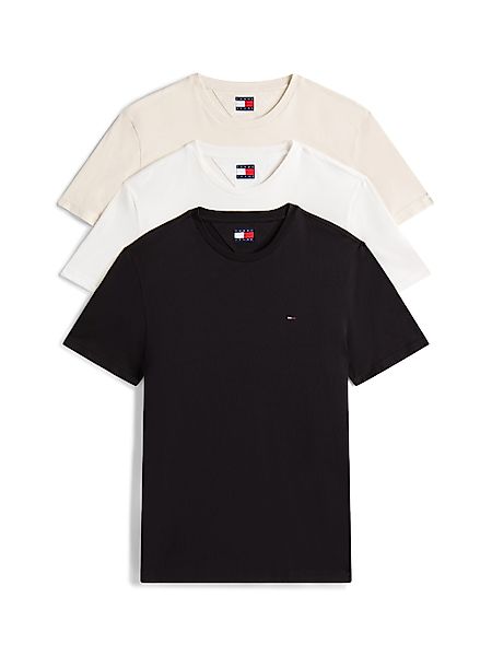 Tommy Jeans T-Shirt "TJM XSLIM 3 PACK TEE", Mit Rundhalsausschnitt günstig online kaufen