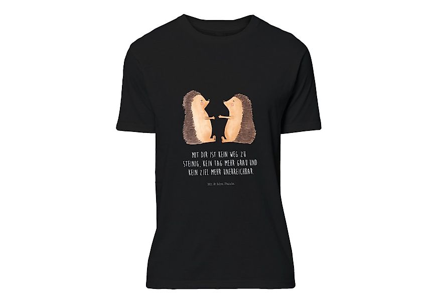 Mr. & Mrs. Panda T-Shirt Igel Liebe - Schwarz - Geschenk, Verlobung, Sprüch günstig online kaufen