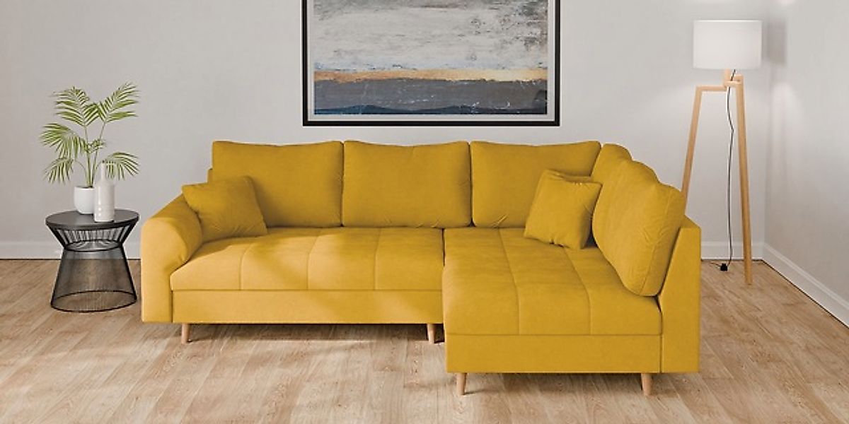 Home affaire Ecksofa »CHARRE L-Form mit Ottomane, Maße B/T/H: 231/161/81 cm günstig online kaufen