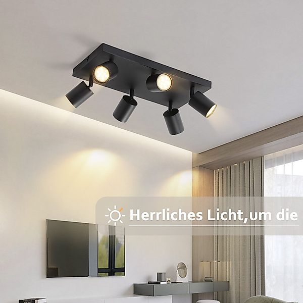 Nettlife Deckenstrahler Weiß 4/6 Flammig Deckenleuchte günstig online kaufen