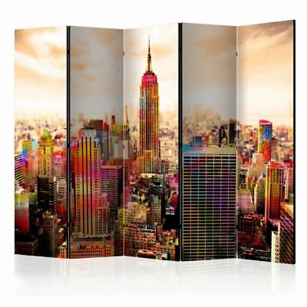 artgeist Paravent Colors of New York City III II [Room Dividers] mehrfarbig günstig online kaufen