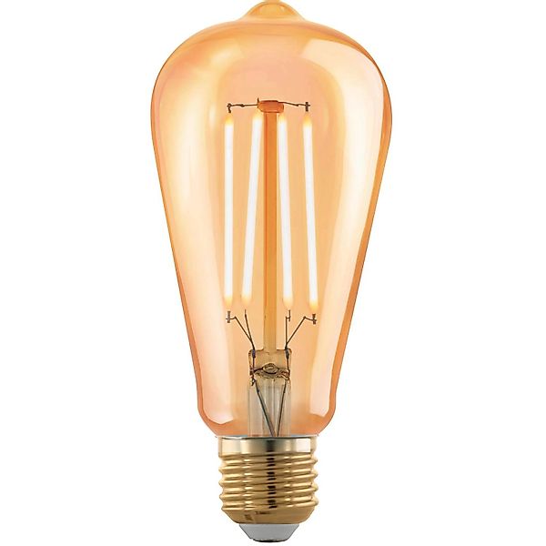 EGLO LED-Leuchtmittel Eglo LED Leuchtmittel Edison ST64 E27 4W amber, Dimmb günstig online kaufen