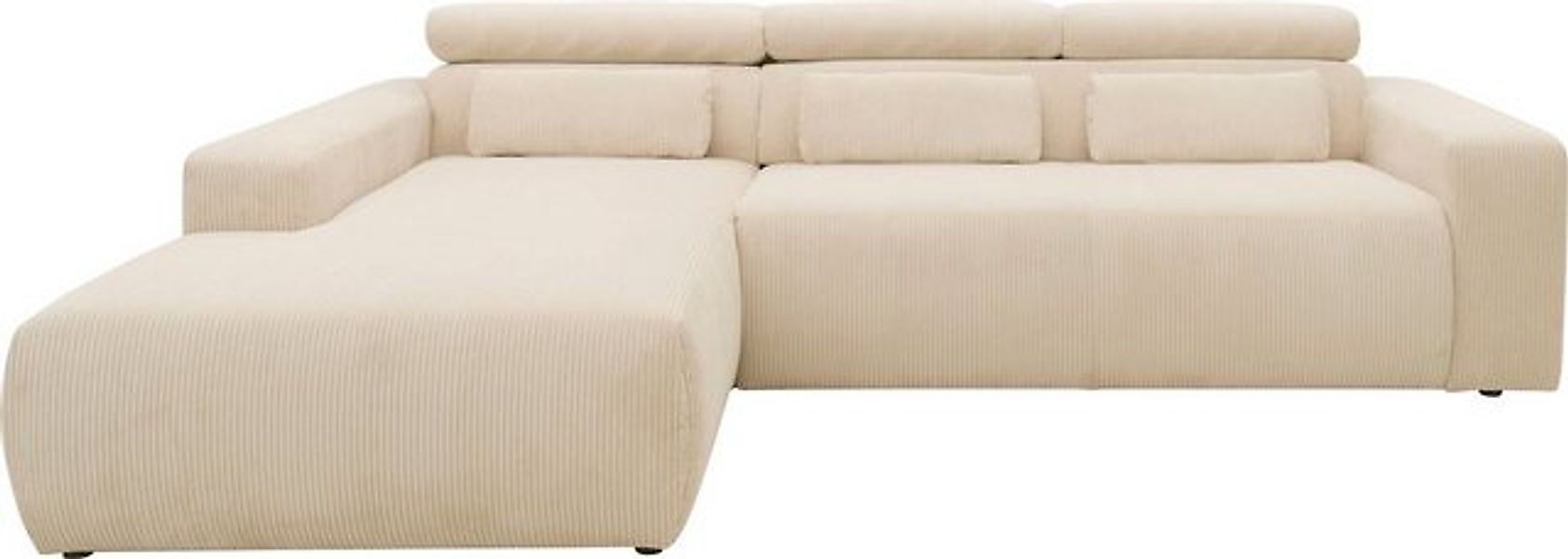 DOMO collection Ecksofa "Brandon Sitzbelastung 140 kg, große Ausführung, B/ günstig online kaufen