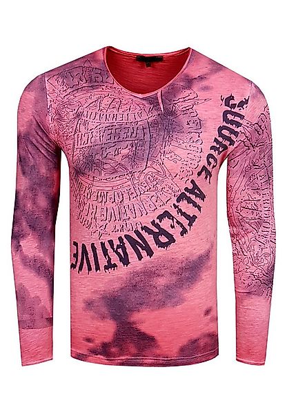 Rusty Neal Langarmshirt mit coolem Frontprint günstig online kaufen