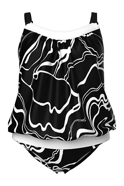 Ulla Popken Soft-BH Tankini Linienmuster Softcups Träger verstellbar günstig online kaufen