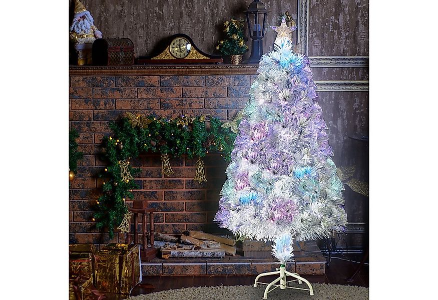 VINGLI Künstlicher Weihnachtsbaum mit 85/120/230 Zweigen & Optischer Faserb günstig online kaufen