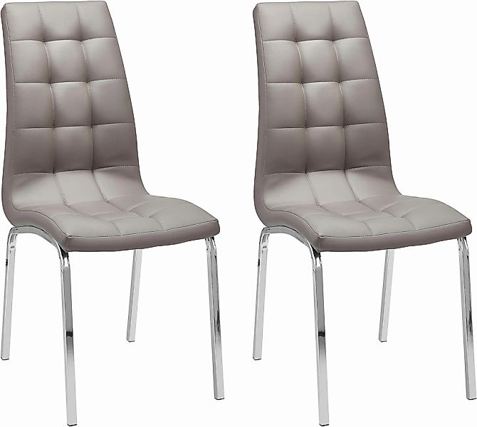 INOSIGN 4-Fußstuhl "Lila" (Set) 2 Stk. Kunstleder (2 Stück) Bezug in Kunstl günstig online kaufen