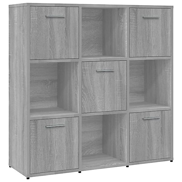 vidaXL Bücherregal Bücherregal Grau Sonoma 90x30x90 günstig online kaufen
