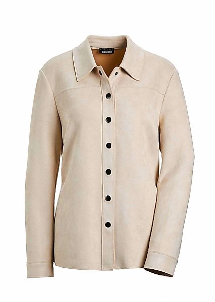 GOLDNER Kurzjacke "Kurzgröße Leichte Damenjacke in Velourslederoptik" günstig online kaufen