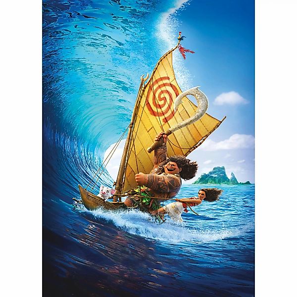 Komar Vliestapete »Digitaldruck Vlies - Moana Ride the Wave - Größe 200 x 2 günstig online kaufen