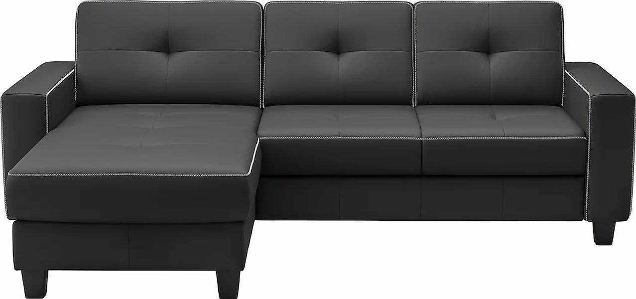 Places of Style Ecksofa "Varese", wahlweise mit Bettfunktion und Bettkasten günstig online kaufen