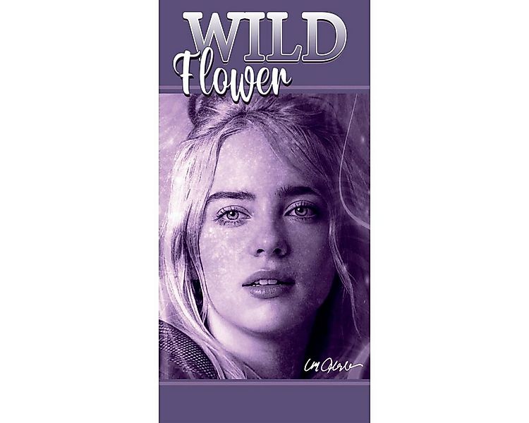 BILLIE EILISH Badetücher Billie Eilish Badetuch 70x140cm Wild Flower Strand günstig online kaufen