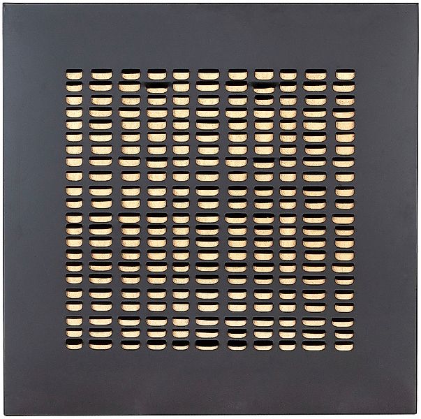 Casablanca by Gilde Wanddekoobjekt "Wandrelief quadratisch Torus schwarz H. günstig online kaufen