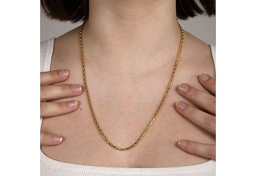HOPLO Goldkette Ankerkette diamantiert Breite 2,5 mm Länge 19 cm - 333 - 8 günstig online kaufen