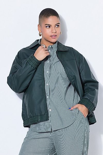 Studio Untold Sommerjacke Blouson Boxy oversized Shape Lederoptik günstig online kaufen