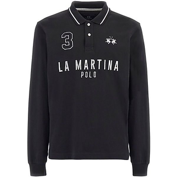 La Martina  T-Shirts & Poloshirts Poloshirt Langarmshirt mit Polokragen günstig online kaufen