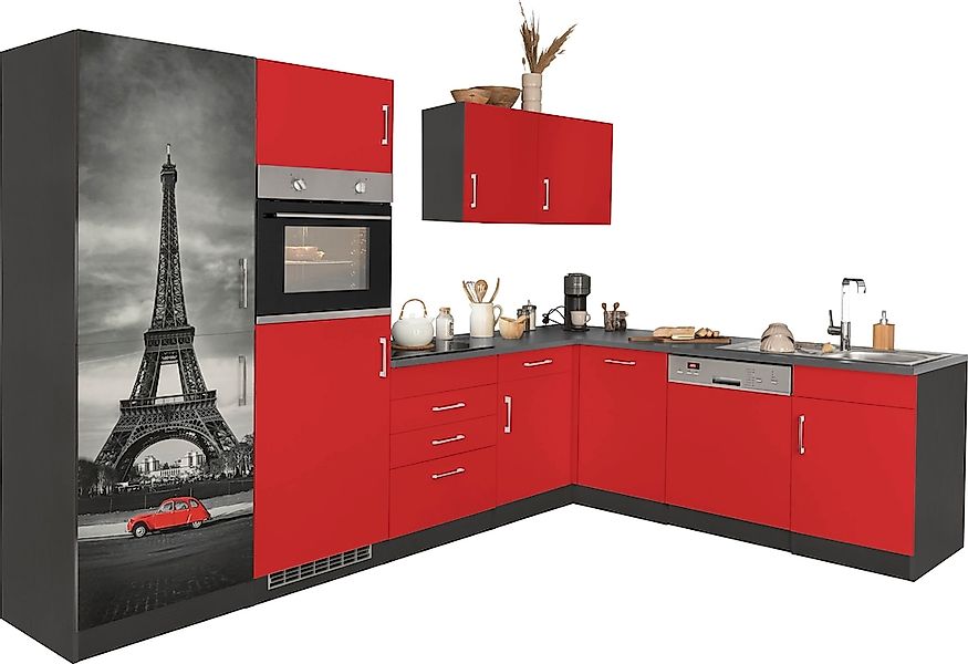 KOCHSTATION Küchenzeile "KS-Paris – Küchen mit einzigartigen Fotomotiven au günstig online kaufen